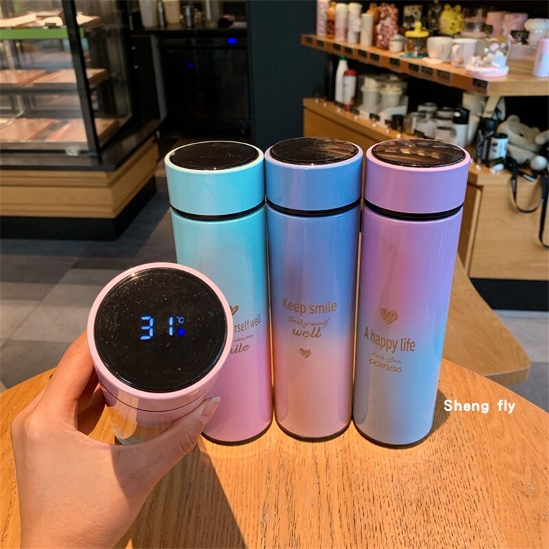 Smart LED Stainless Steel Gradient Color Insulation Cup