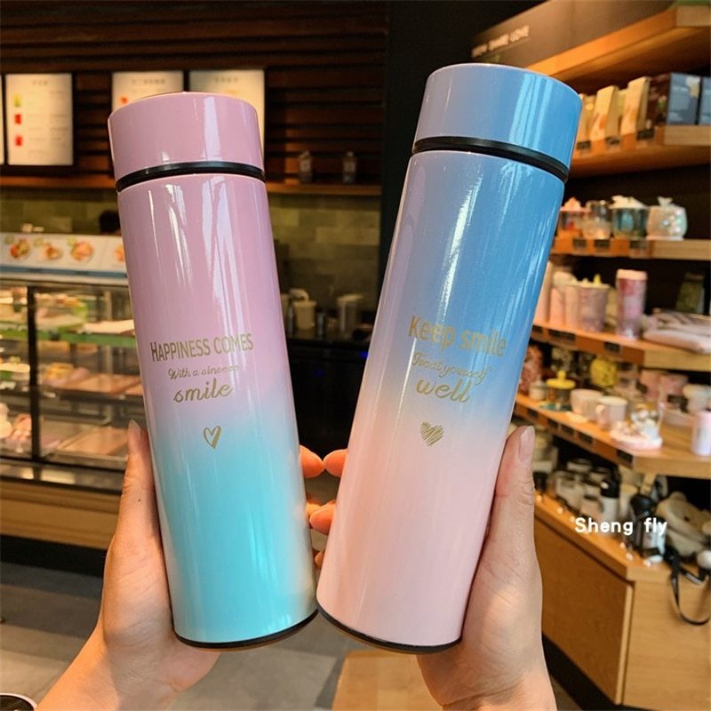 Smart LED Stainless Steel Gradient Color Insulation Cup