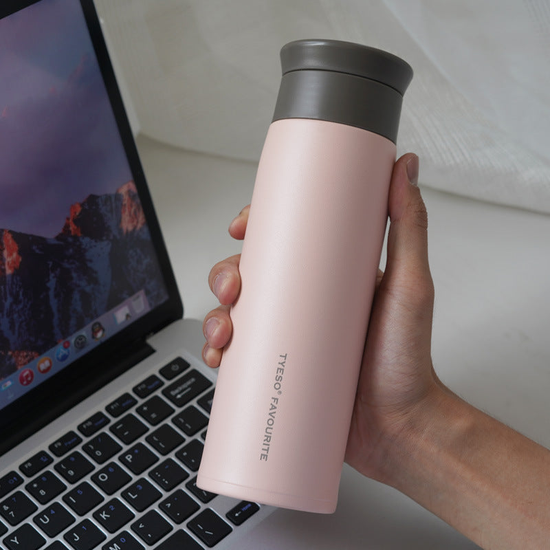 Simple Artistic I Frosted Thermal Insulation Stainless Steel Water Large Capacity