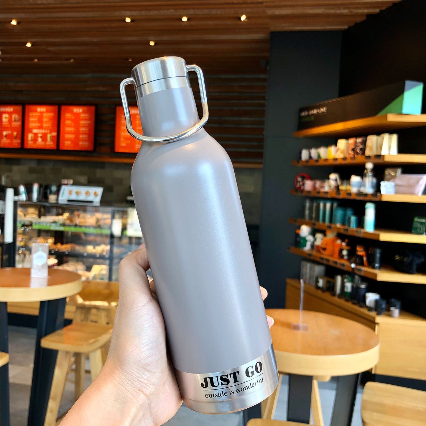 Simple And Portable Stainless Steel Water Cup